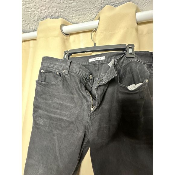 PacSun Stacked Skinny Black Jeans 34x32 - Picture 2 of 3